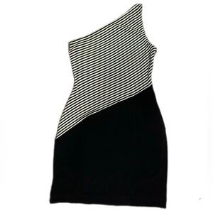 Tadashi Shoji One Shoulder Evening Mini Dress size Large